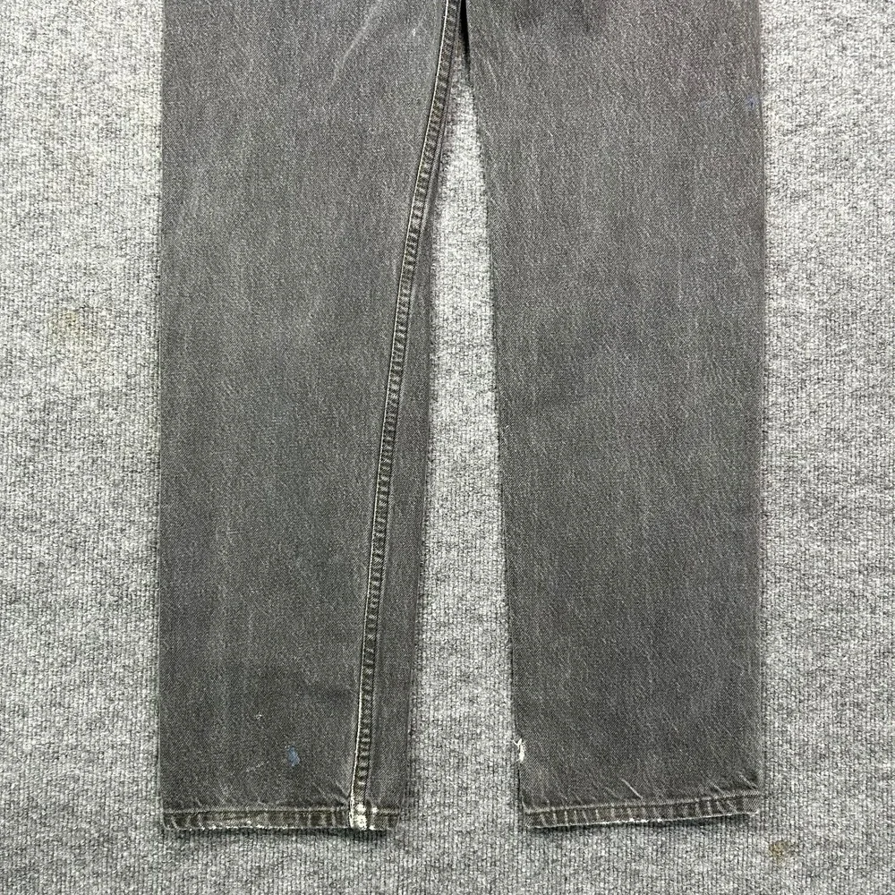 Vintage Levi's 505 Jeans Men's Black Denim Pocket Classic USA Made - 33X34